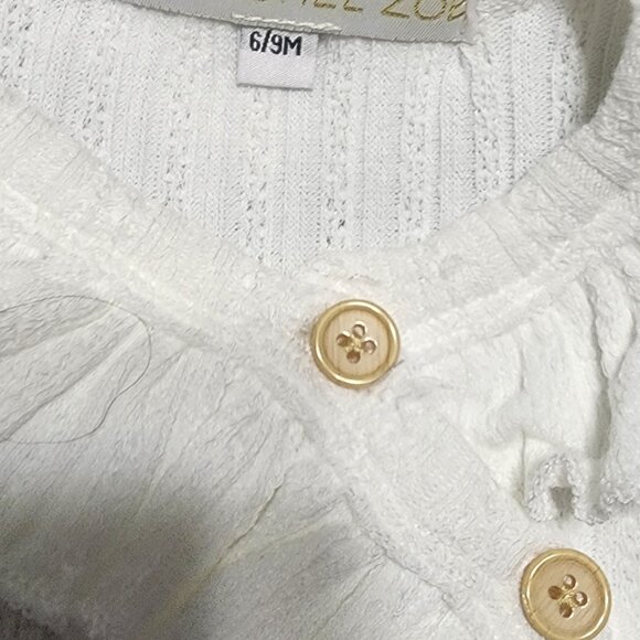 Rachel Zoe White Sweater Size 6-9 Months - Picture 4 of 8